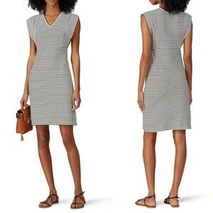 Derek Lam Vneck Stripe Dress